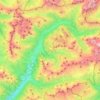 San Giovanni di Fassa topographic map, elevation, terrain