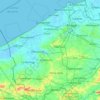 West Flanders topographic map, elevation, terrain