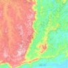 Espírito Santo do Dourado topographic map, elevation, terrain