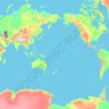 New Zealand topographic map, elevation, terrain