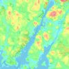Åbyfjorden topographic map, elevation, terrain