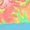 Branscombe topographic map, elevation, terrain