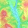 Purkarec topographic map, elevation, terrain