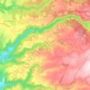 Avèze topographic map, elevation, terrain