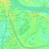 Khan Chbar Ampov topographic map, elevation, terrain