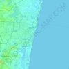 Chennai topographic map, elevation, terrain