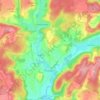 Coublanc topographic map, elevation, terrain