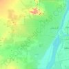 Omdurman topographic map, elevation, terrain