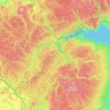 Comté de Restigouche topographic map, elevation, terrain