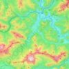 Sankt Gallen topographic map, elevation, terrain