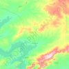 Petrolândia topographic map, elevation, terrain