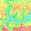 Charleroi topographic map, elevation, terrain