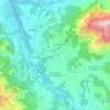 Aubessagne topographic map, elevation, terrain