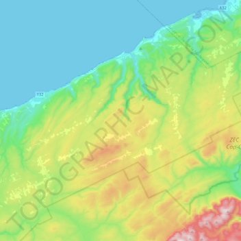 Les Méchins topographic map, elevation, terrain