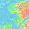 Strand topographic map, elevation, terrain