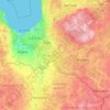 Zemgale topographic map, elevation, terrain