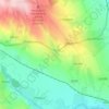 Salcea topographic map, elevation, terrain