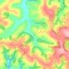 Oreskovica topographic map, elevation, terrain