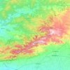 Chikhaldara topographic map, elevation, terrain