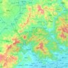 丰顺县 topographic map, elevation, terrain