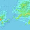 Niterói topographic map, elevation, terrain