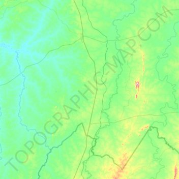 Talismã topographic map, elevation, terrain