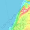 Mostaganem topographic map, elevation, terrain