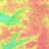 Saint-Caprais-de-Bordeaux topographic map, elevation, terrain