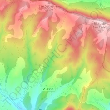 Quintanilla topographic map, elevation, terrain