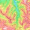 Borce topographic map, elevation, terrain