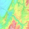 Girón topographic map, elevation, terrain