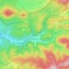 Lubine topographic map, elevation, terrain