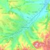 Kragujevac topographic map, elevation, terrain