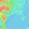 Kanagawa Prefecture topographic map, elevation, terrain