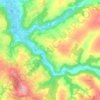 Manic topographic map, elevation, terrain
