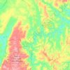 Olhos-d'Água topographic map, elevation, terrain