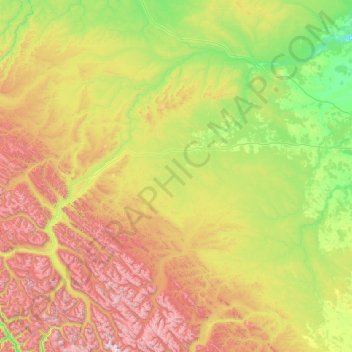 Yellowhead County topographic map, elevation, terrain