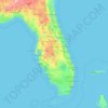 Floride topographic map, elevation, terrain