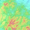 金寨县 topographic map, elevation, terrain