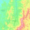 Santa Bárbara do Leste topographic map, elevation, terrain