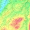 Glâne topographic map, elevation, terrain