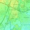 Rozzano topographic map, elevation, terrain