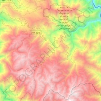 Tintay Puncu topographic map, elevation, terrain