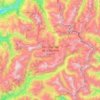 Parc national de la Vanoise (cœur) topographic map, elevation, terrain