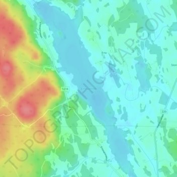Ertevannet topographic map, elevation, terrain