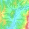 Mézel topographic map, elevation, terrain
