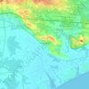 Portiragnes topographic map, elevation, terrain