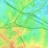 Homebush West topographic map, elevation, terrain