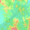 Kenyir Reservoir topographic map, elevation, terrain