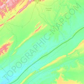 Tizounine topographic map, elevation, terrain